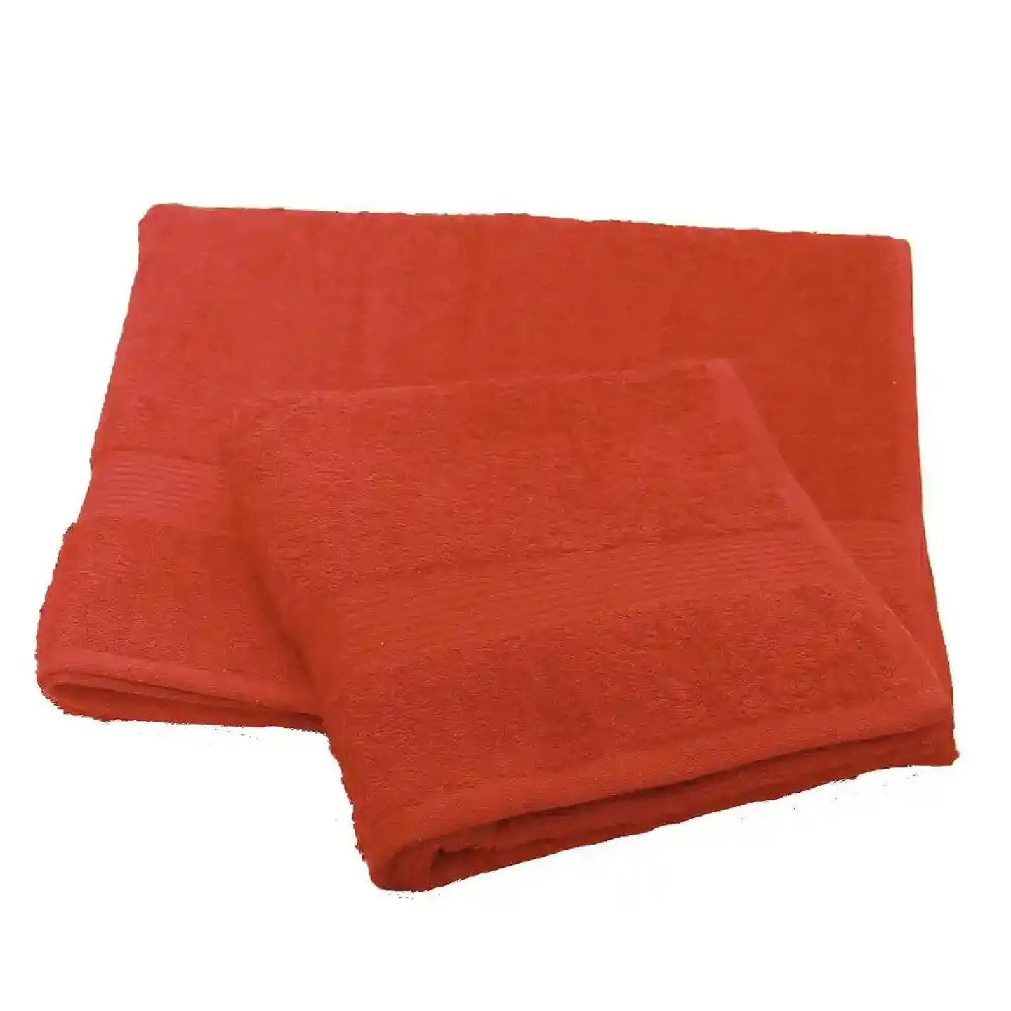 Juego  Toallas Algodón  Rojo 100% Algodón 1