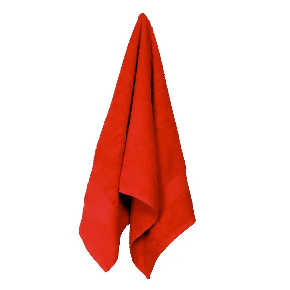 Juego  Toallas Algodón  Rojo 100% Algodón 3