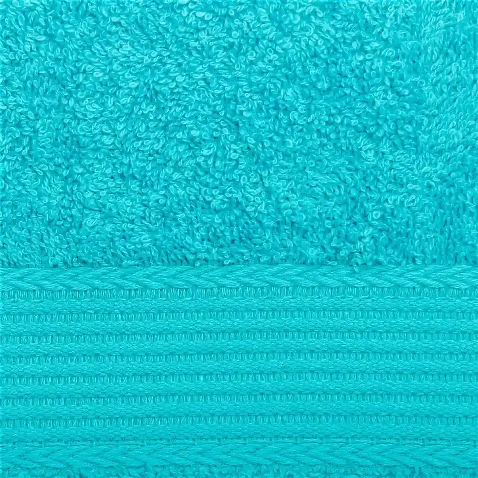 Juego Toallas Algodón  Turquesa 100% Algodón 3