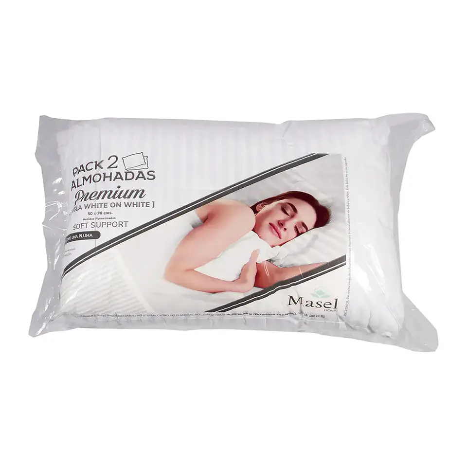 Pack 2 Almohadas Microfibra Premium  50x70  1