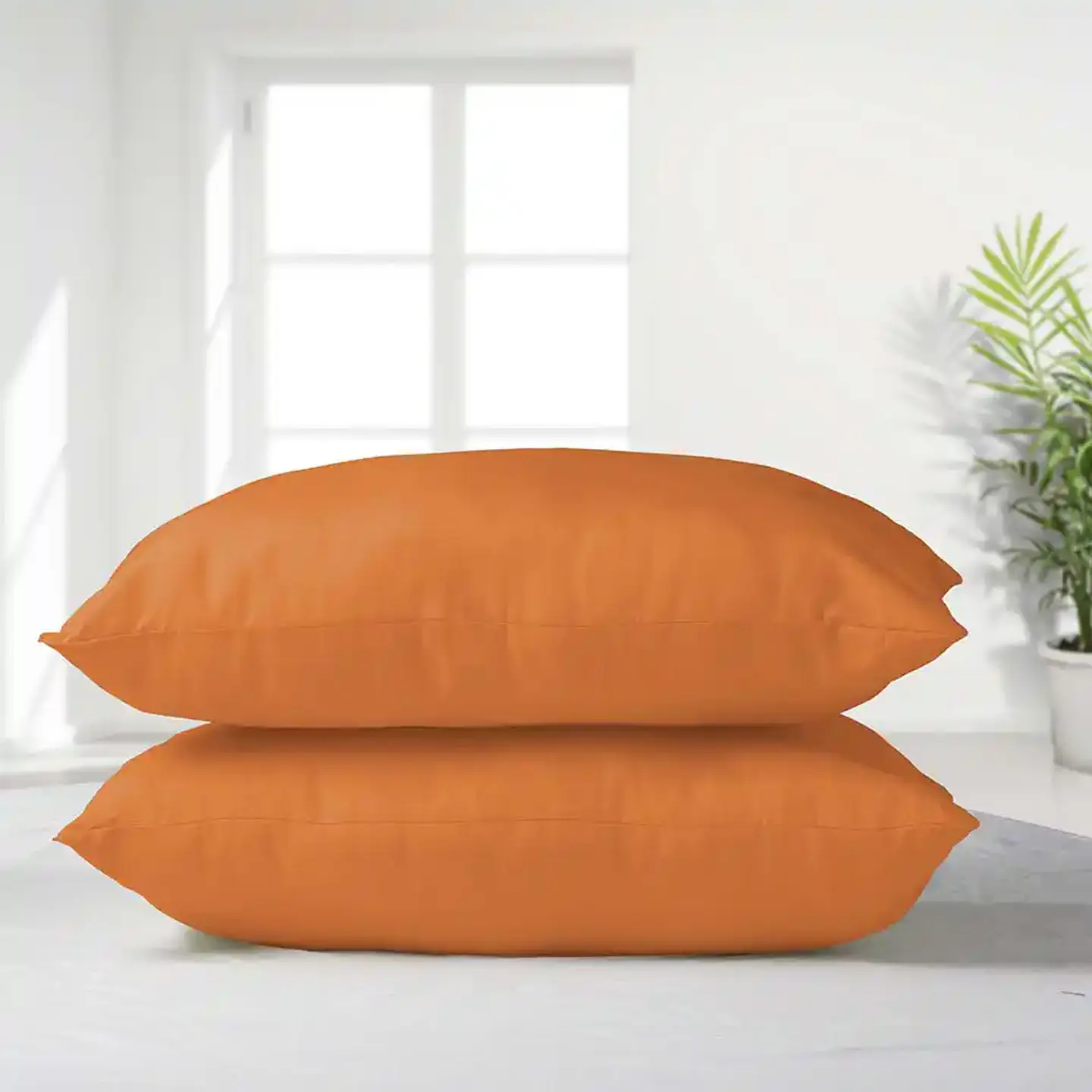 Pack Almohadas 50X70 Microfibra Naranja 2
