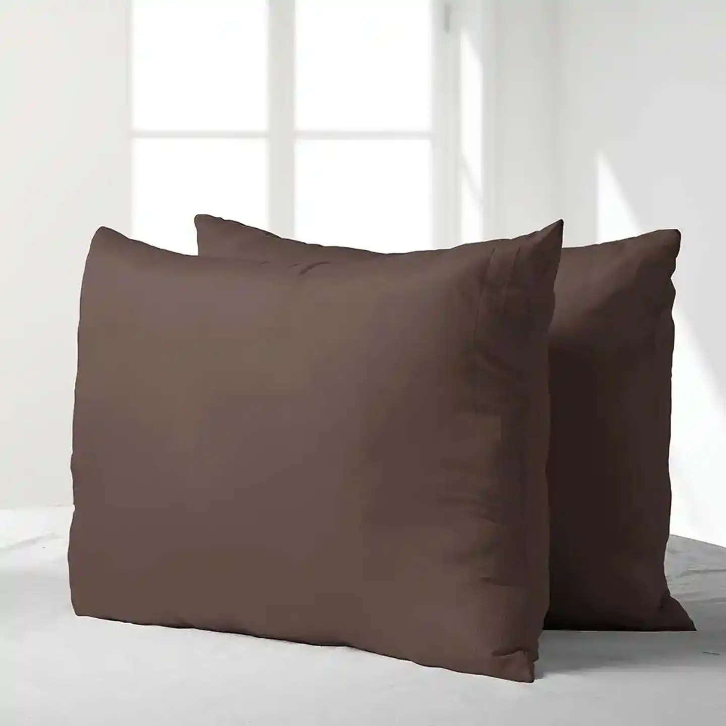 Pack Almohadas 50X70 Microfibra Chocolate 1