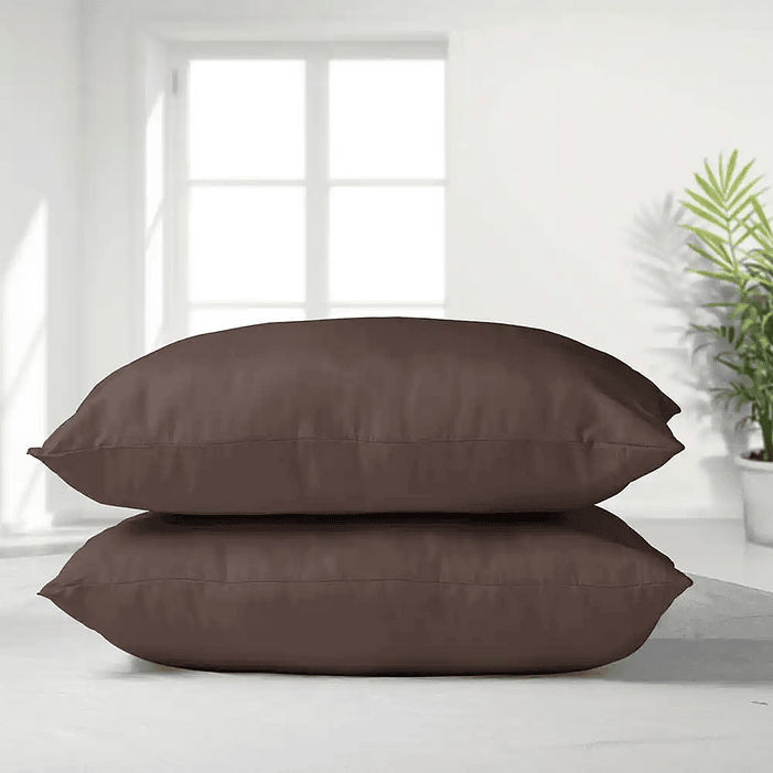 Pack Almohadas 50X70 Microfibra Chocolate 2