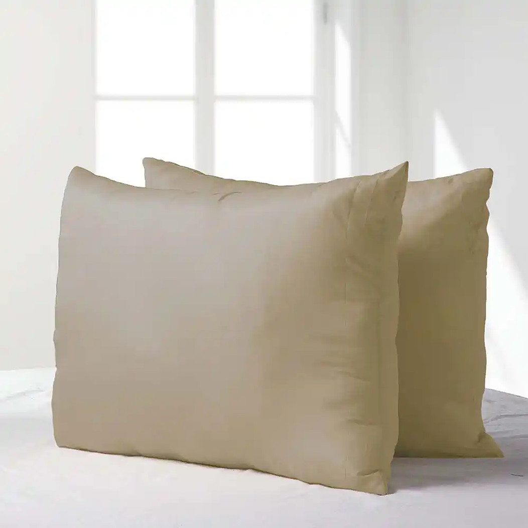Pack Almohadas 50X70 Microfibra Beige 1