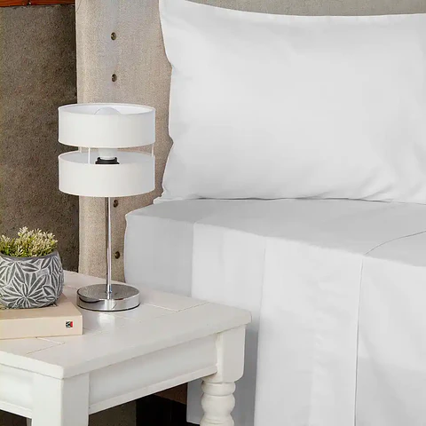 Juego de Sábanas Lisas  1,5 PL Blanco