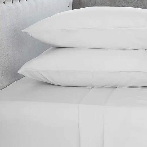 Juego de Sábanas Lisas  Super King Blanco