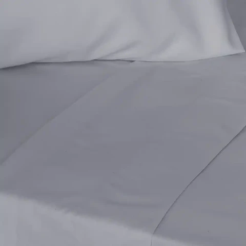 Juego de Sábanas Lisas  1 PL Gris Claro