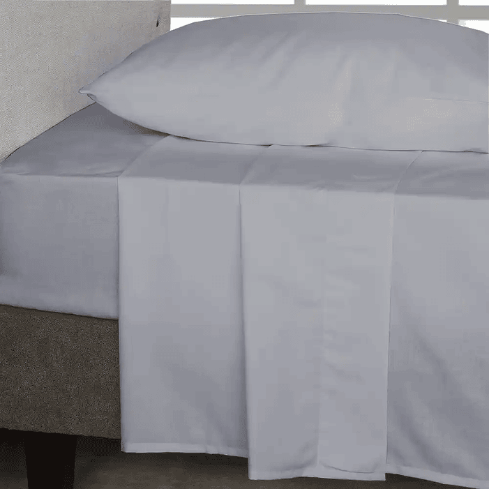 Juego de Sábanas Lisas 3 Piezas 1,5 Plaza  Light Grey 3