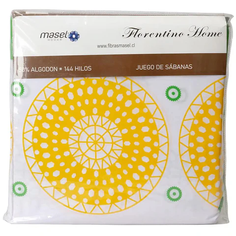 Juego de Sábanas Runas Green 2 plaza