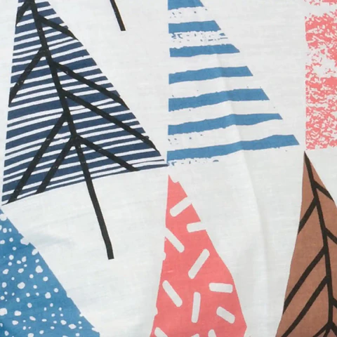 Juego de Sábanas Pinos Turquesa 2 plaza