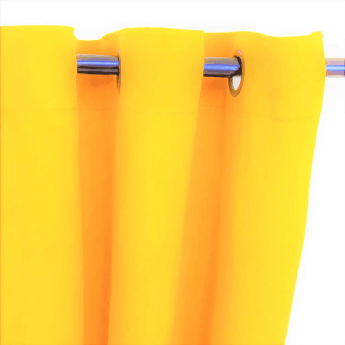 Cortina Argollas Felpa amarillo 1