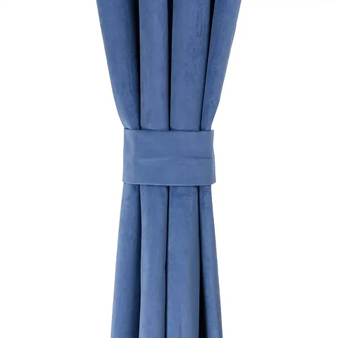 Cortina Argollas NEW VELVET 1.40 X 2.20 BLUE