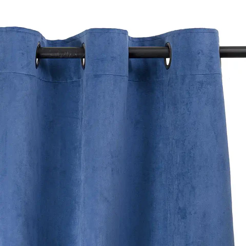 Cortina Argollas NEW VELVET 1.40 X 2.20 BLUE