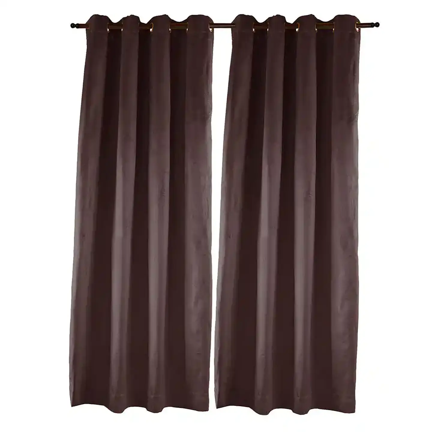 Cortina Argollas NEW VELVET 1.40 X 2.25 CHOCOLATE 4