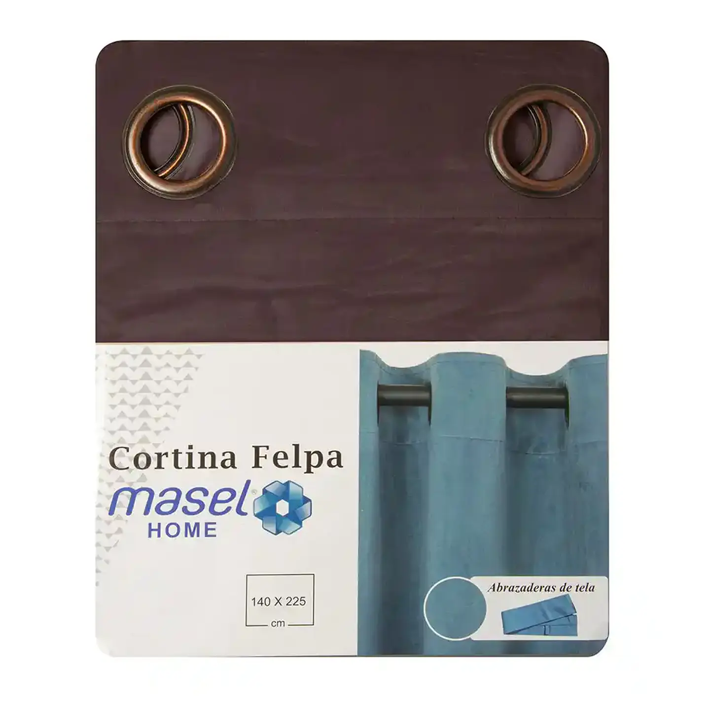 Cortina Argollas NEW VELVET 1.40 X 2.25 CHOCOLATE 5
