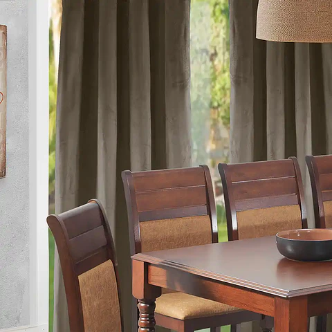 Cortina Argollas NEW VELVET 1.40 X 2.25 TABACO