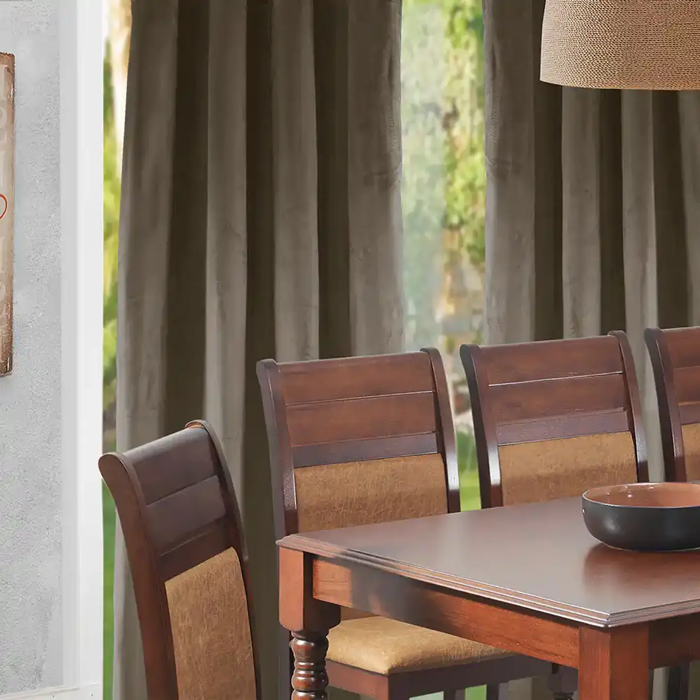 Cortina Argollas NEW VELVET 1.40 X 2.25 TABACO 1