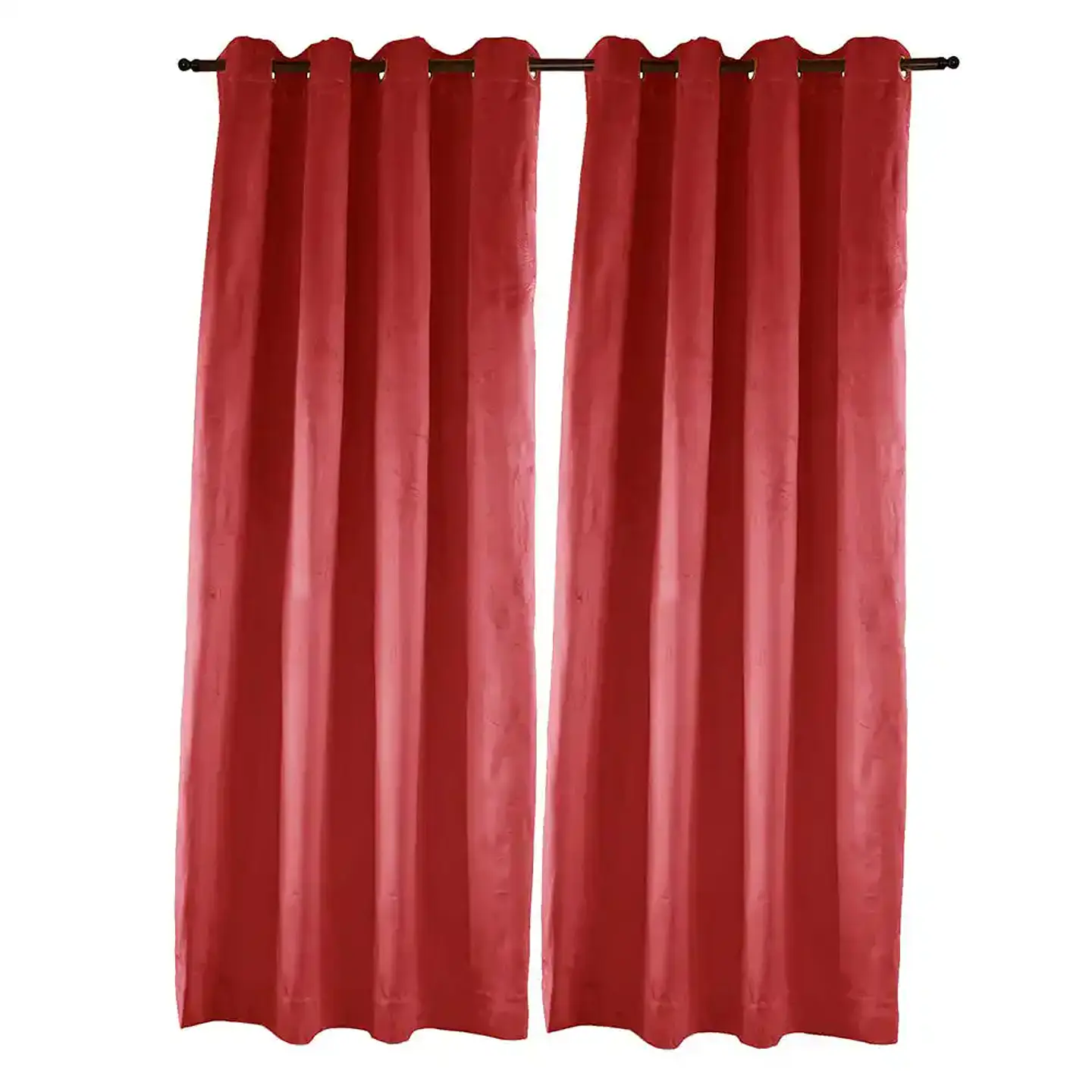 Cortina Argollas NEW VELVET 1.40 X 2.25 Rojo 2