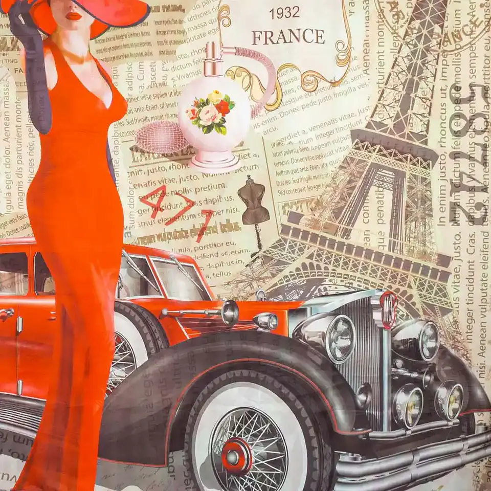 Cortina Baño Paris Rouge 3