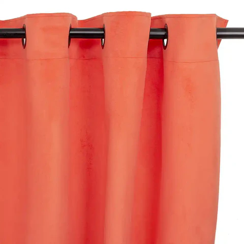 Cortina Argollas NEW VELVET 1.40 X 2.25 ORANGE