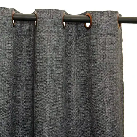 Cortina Argollas Kikar  Gris Oscuro 140x225