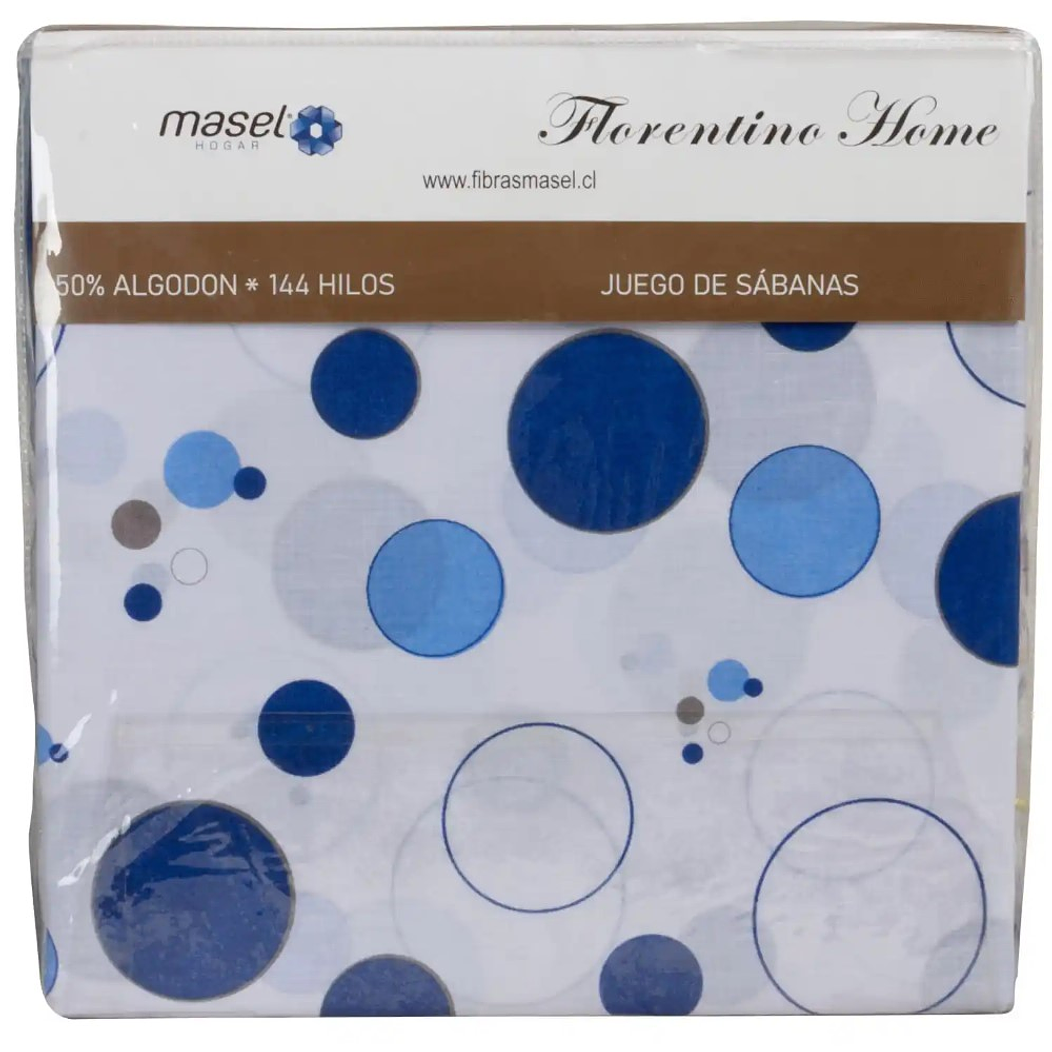Juego de Sábanas Burbujas Blue 2 plaza 3