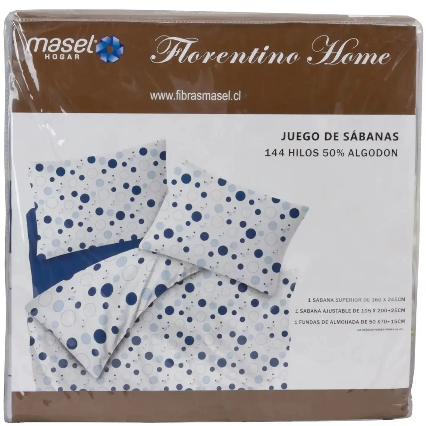 Juego de Sábanas Burbujas Blue 2 plaza 4