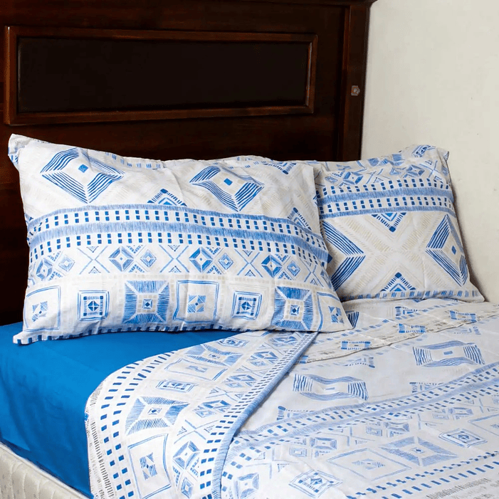 Juego de Sabanas Azu Blue King 1