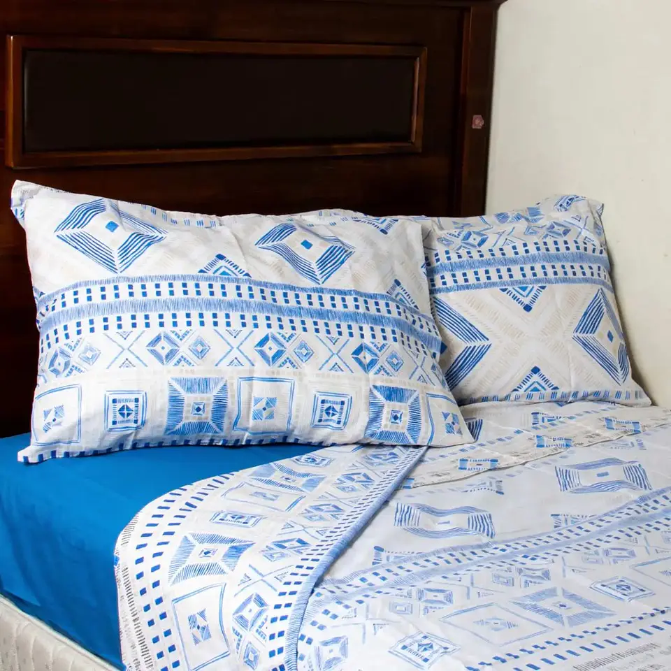 Juego de Sabanas Azu King Azul 1