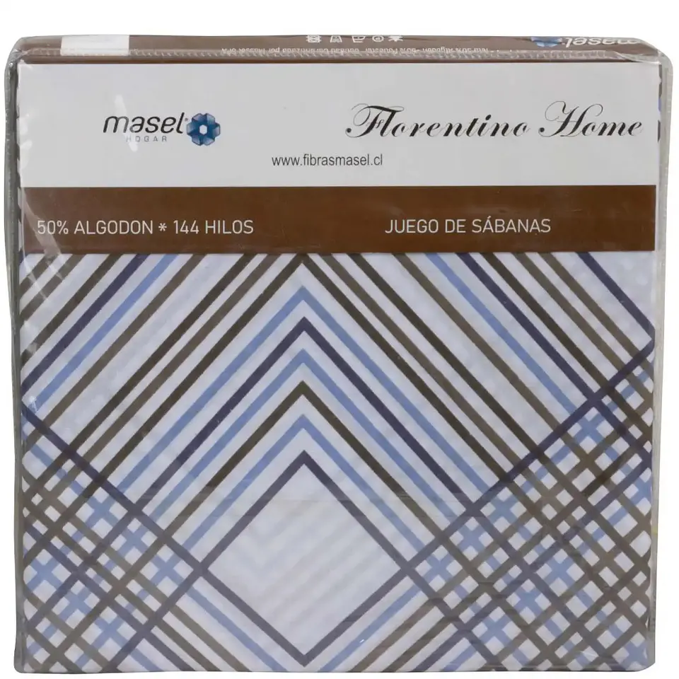 Juego de Sábanas Line Taupe King 4