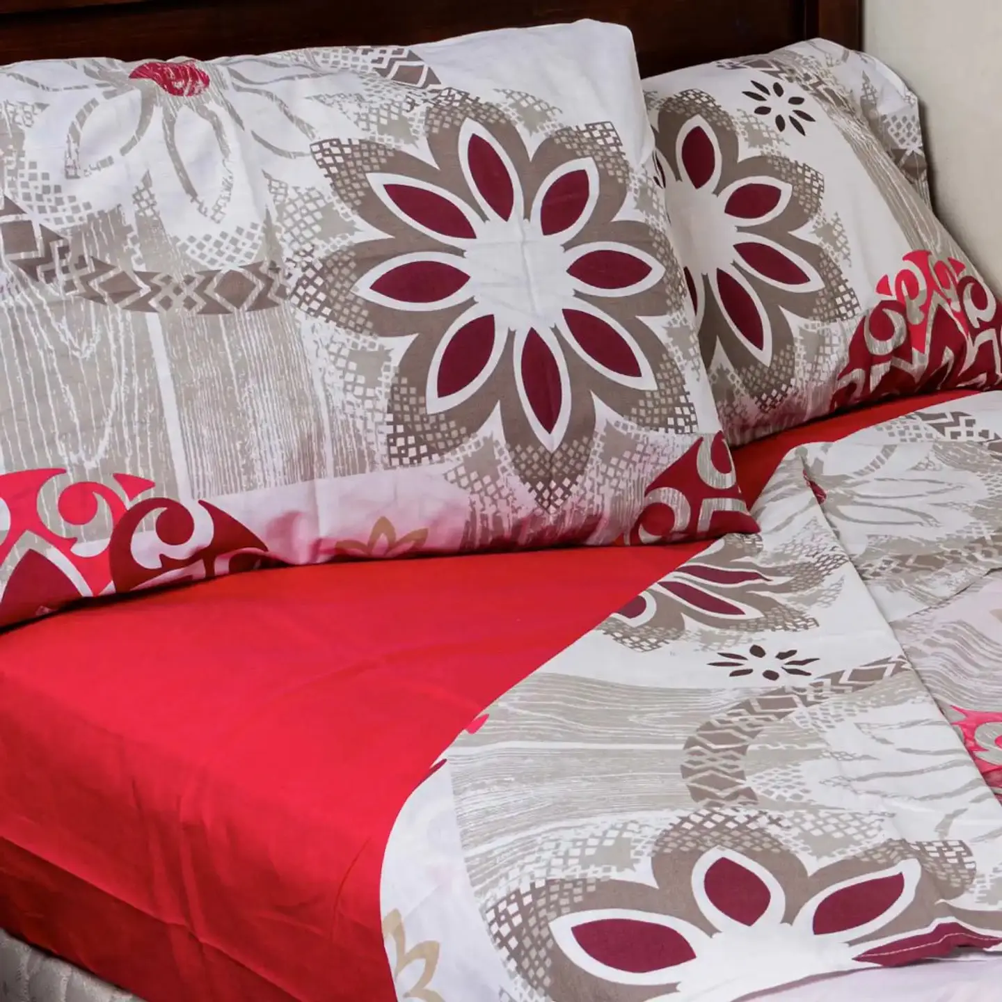 Juego de Sábanas Mandala Red King 1
