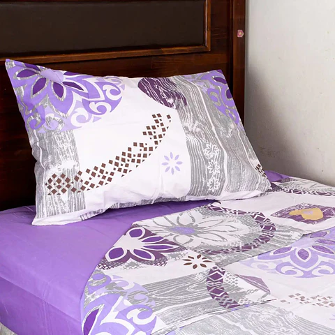 Juego de Sábanas Mandala Lila King