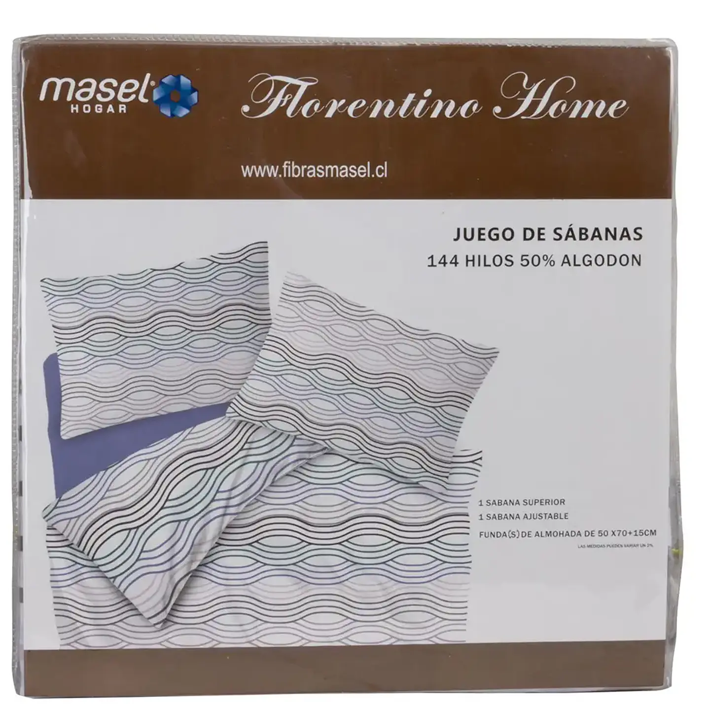 Juego de Sábanas Ondas Blue king 2