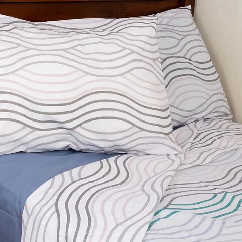 Juego de Sábanas Ondas Blue king