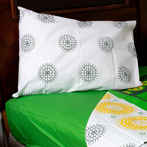 Juego de Sábanas Runas Green King