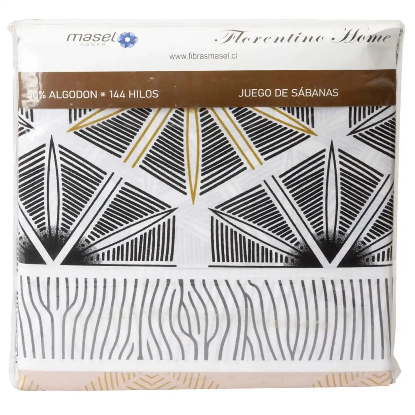Juego de Sábanas Tie Beige King 4