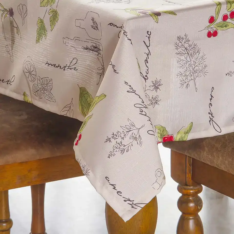 Mantel Linette Cherry 150X150 Ivory 2