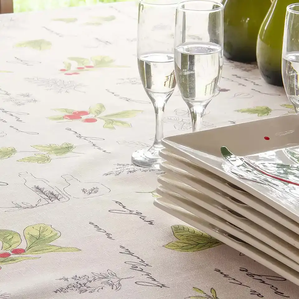 Mantel Linette Cherry 150X150 Ivory 3