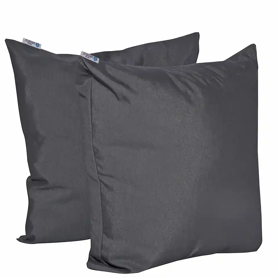 Set 2 Cojines Lona Tintada Siena Gris Oscuro 45x45 1