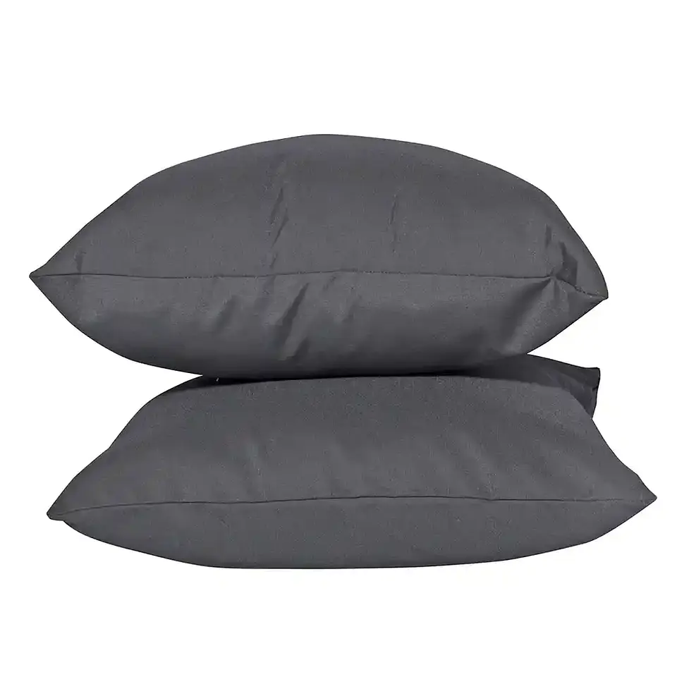 Set 2 Cojines Lona Tintada Siena Gris Oscuro 45x45 2