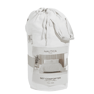 Juego plumón y Fundas Nautica 1.5 plazas Blanco