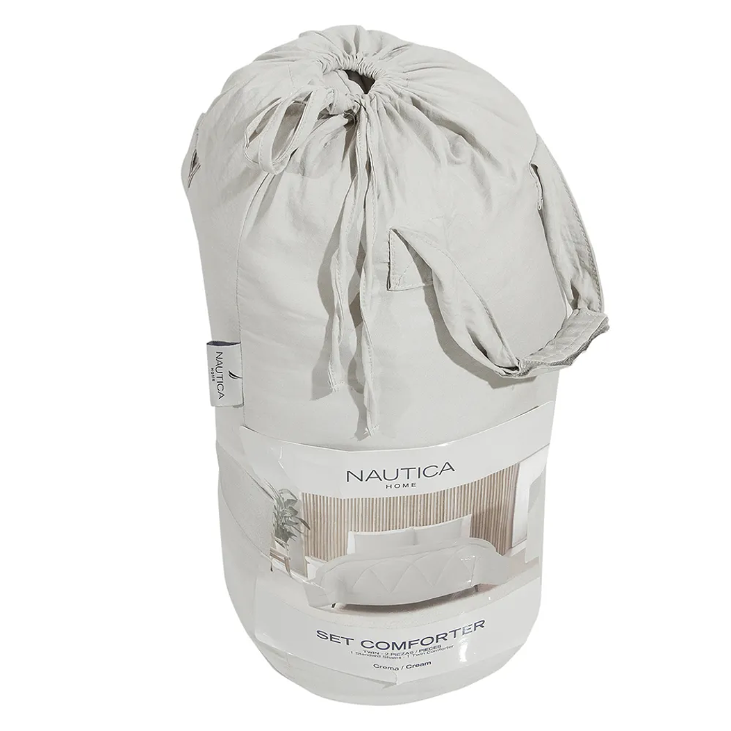 Juego plumón y Fundas Nautica 1.5 plazas Beige 2