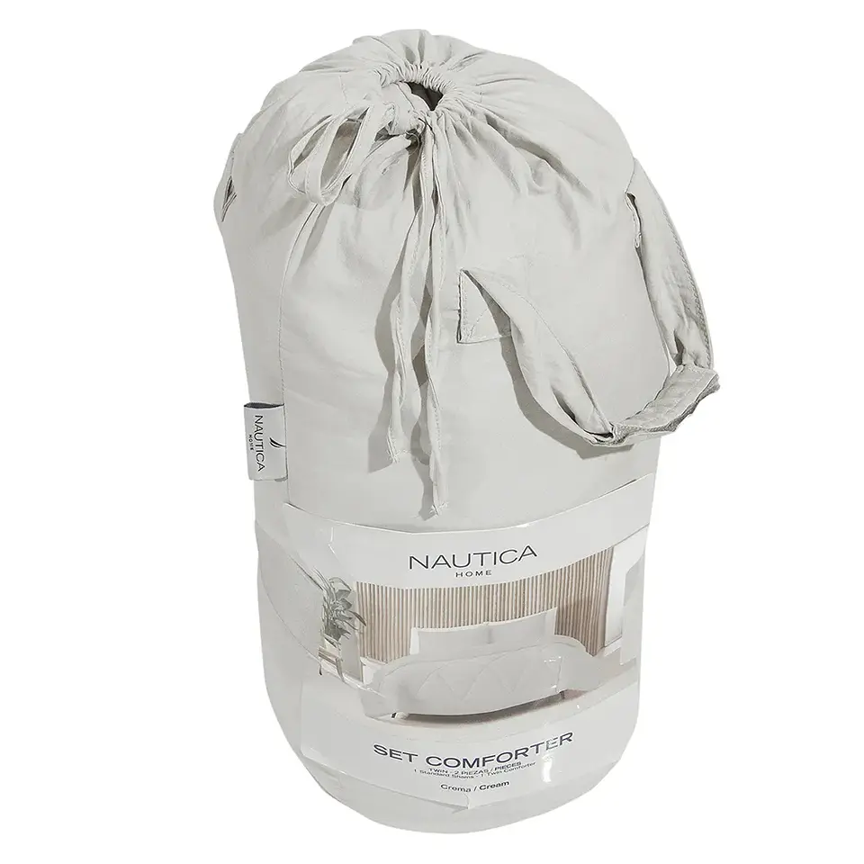 Juego plumón y Fundas Nautica 1.5 plazas Beige 2