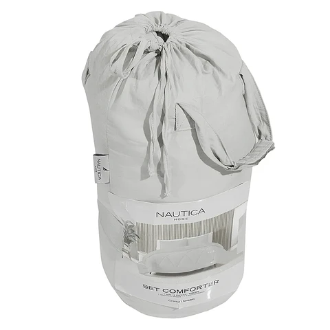 Juego plumón y Fundas Nautica 1.5 plazas Gris