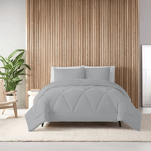 Juego plumón y Fundas Nautica King Gris