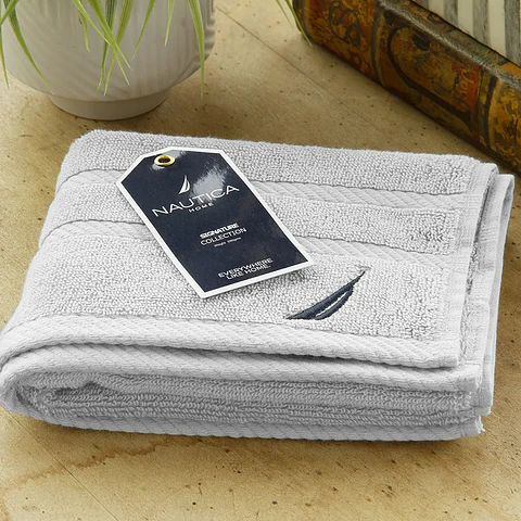 Toalla Mano Nautica 40x60 Gris Plata