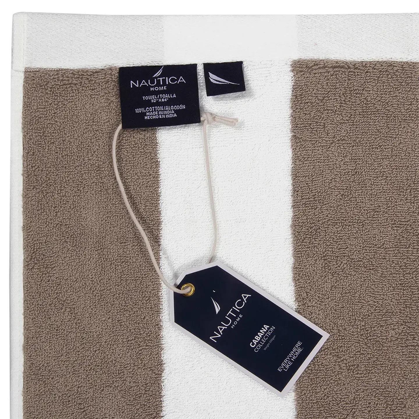 Toalla Playa Nautica 80x160 Beige 4