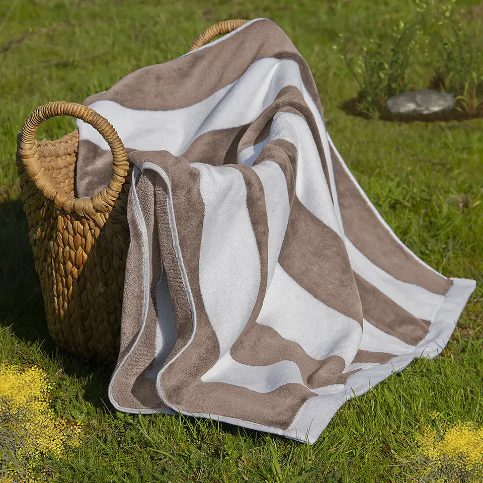 Toalla Playa Nautica 80x160 Beige 1