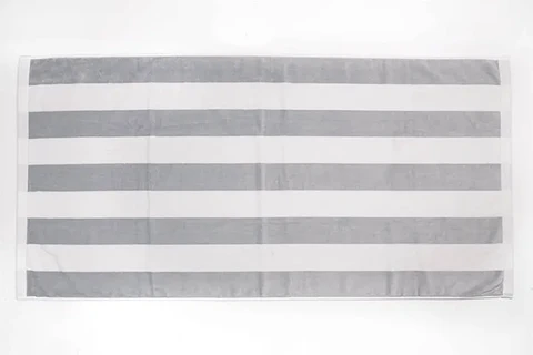 Toalla Playa Nautica 80x160 Gris Plata