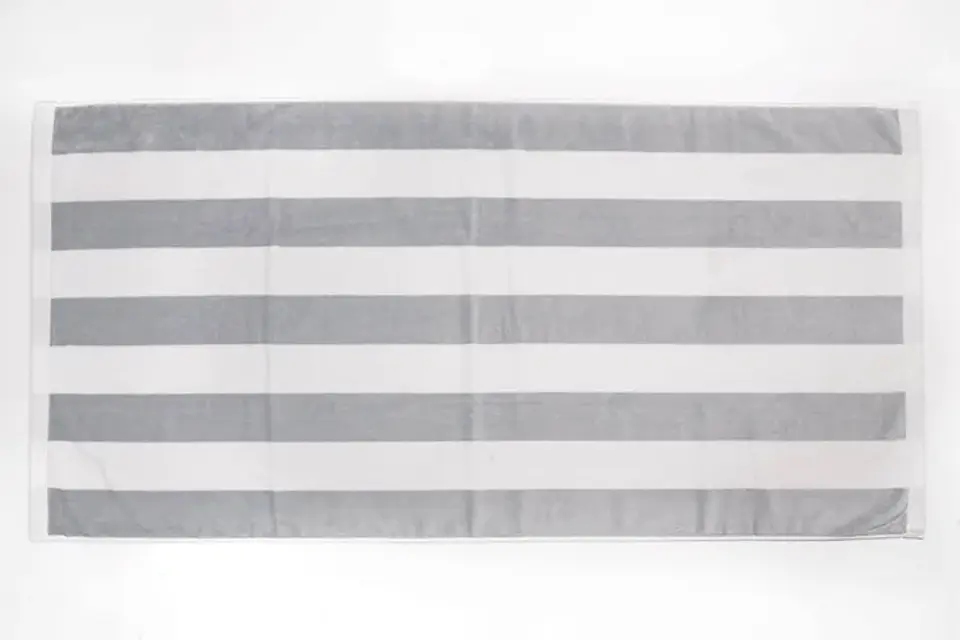 Toalla Playa Nautica 80x160 Gris Plata 2
